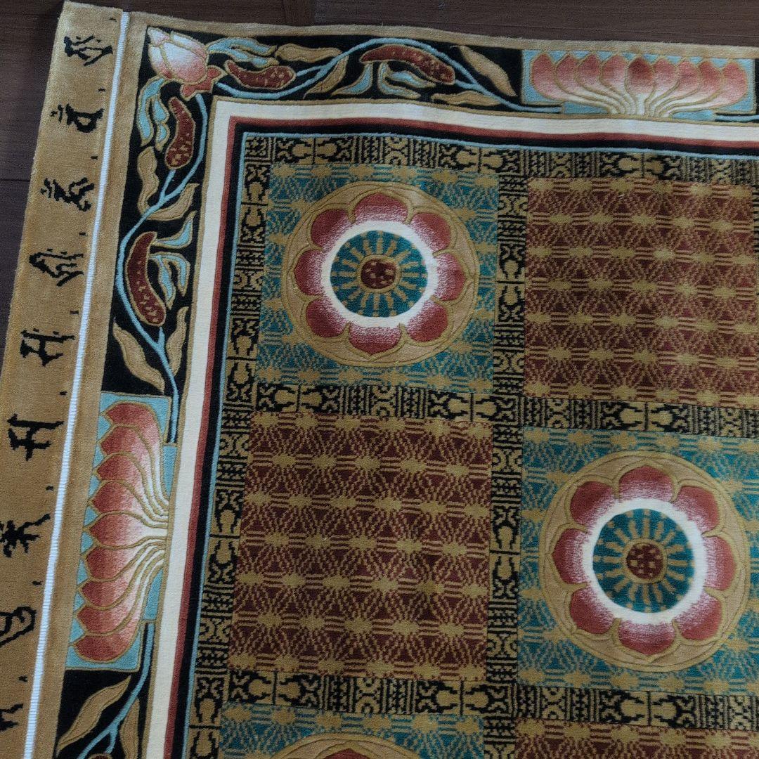 仏宝座 （十三仏）高級敷物 絨毯 ラグ 絹100% シルク 希少 - メルカリ