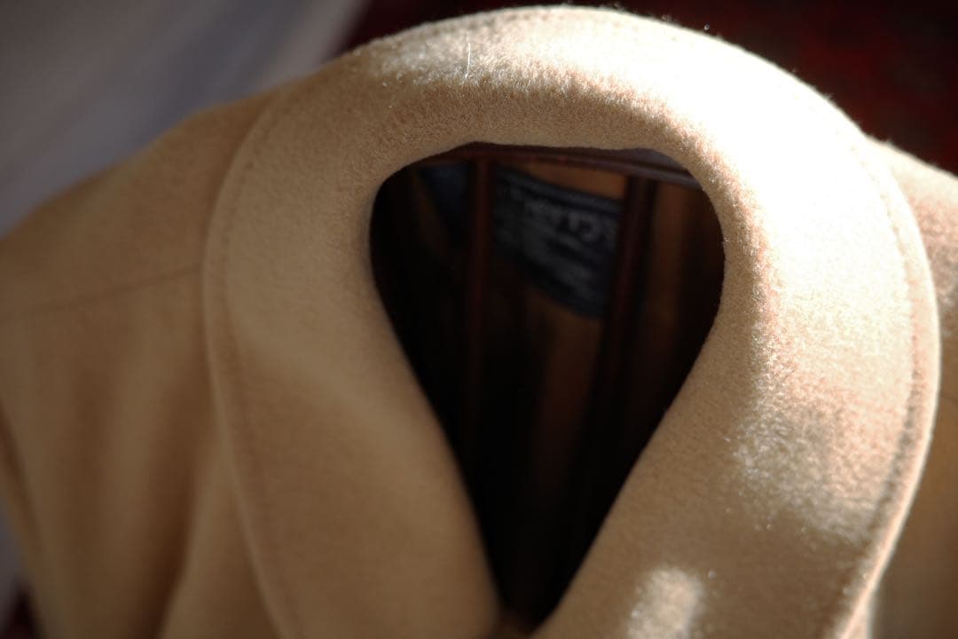 希少】1980' Burberry サドルショルダーウールカシミアコート - メルカリ