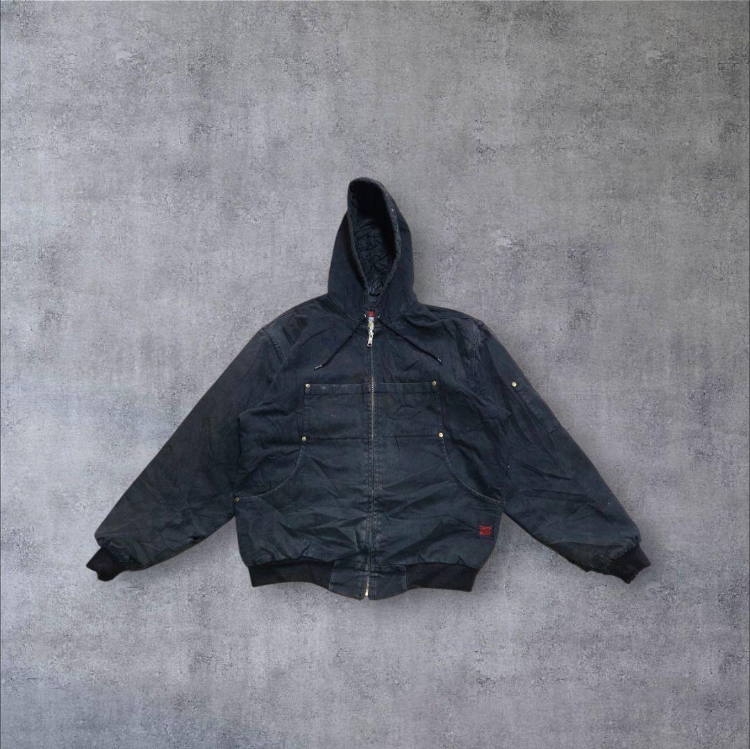 希少ダックジャケットTOUGHDUCKタフダック黒アクティブジャケットカナダ製 希少 カナダ製 タフダック TOUGHDUCK ダック アクティブジャケット