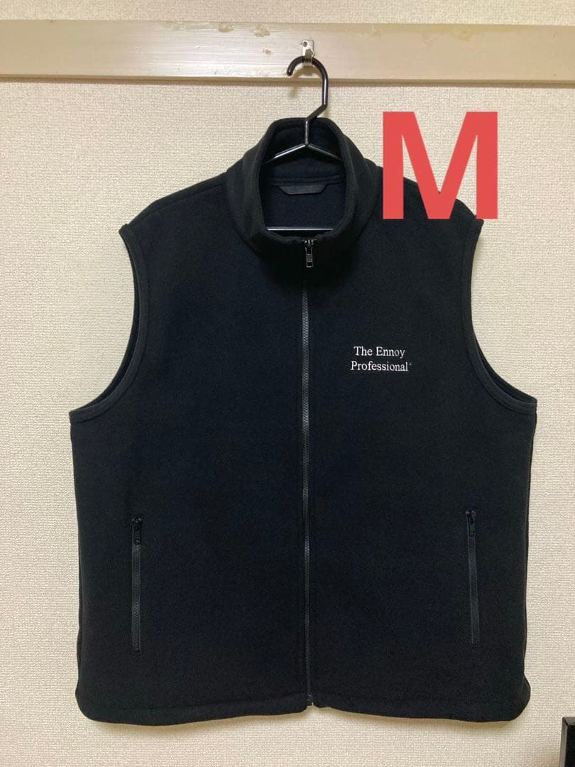 ENNOY PROFESSIONAL FLEECE VEST 黒 Mサイズ ENNOY PROFESSIONAL FLEECE VEST & FLEECE JACKETが国内12月10日より