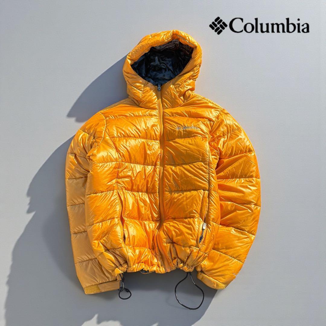 断*可様 ✨未使用級✨Columbia極暖 ダウン S オレンジ ハイロフト CAPE HEIGHTS(ケープハイツ) ダウンジャケット オレンジ サイズ M