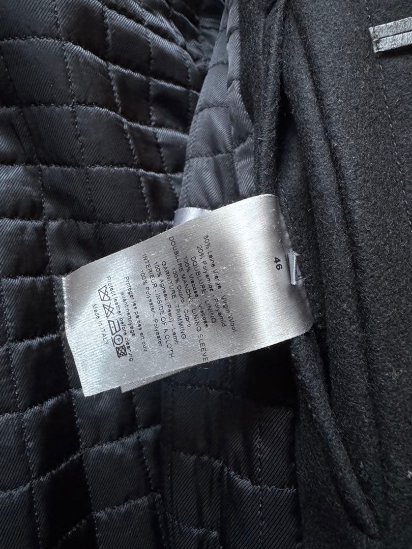 ディオールオム 10AW ショートダッフルコート エディ 46