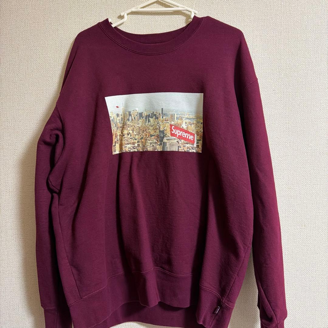 Supreme 20AW Aerial Crewneck／Burgundy