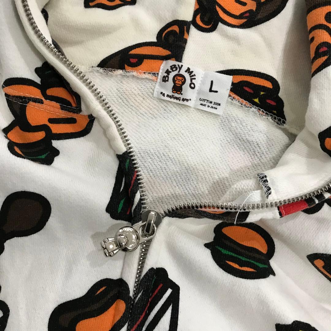 00s A BATHING APE BABY MILO スウェット パーカー L - メルカリ