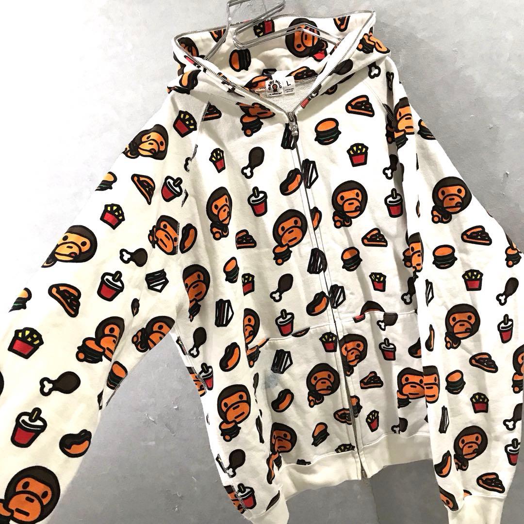 00s A BATHING APE BABY MILO スウェット パーカー L - メルカリ