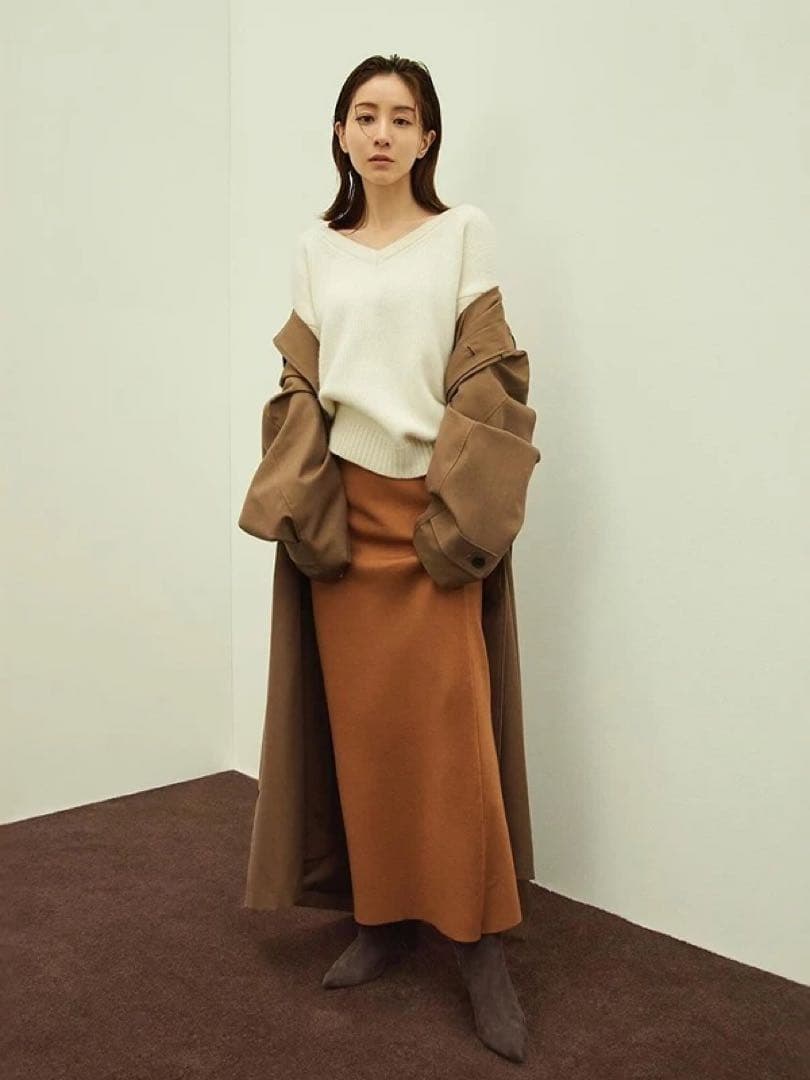 MINAMI TANAKA×CLANE STRAIGHT KNIT SKIRT - メルカリ