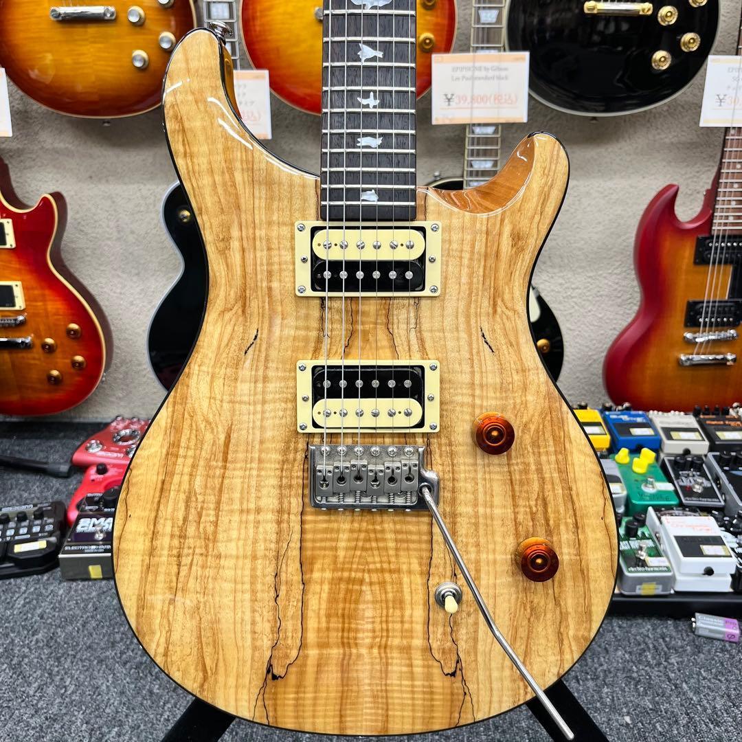 【10967】PRS SE CUSTOM 24 SPALTED MAPLE PRS SE Custom 24 Exotic Top - Vintage Sunburst Spalted Maple