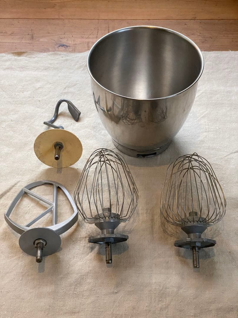 ケンミックス　ボール、ホイッパー2点、ビーター、フックの5点セット 2026年最新】ケンミックス ミキサーフックの人気アイテム - メルカリ