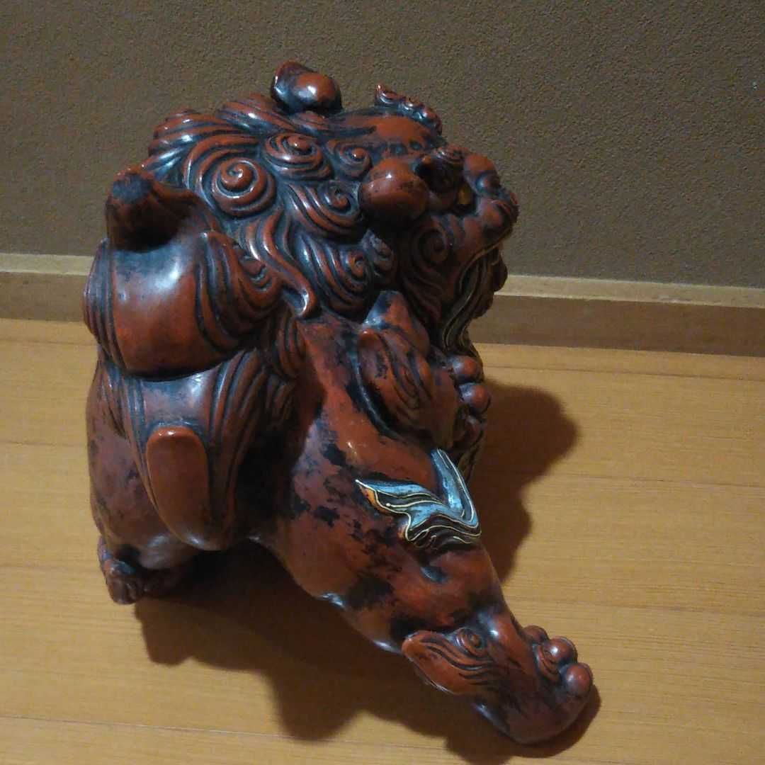 九谷 置物 九谷焼 狛犬 玉獅子 シーサー - メルカリ