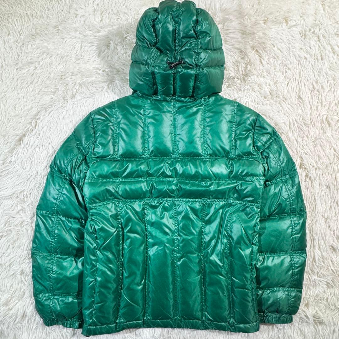 Y2K✨オールドユニクロ プレミアムダウンジャケット 緑 グリーン 光沢