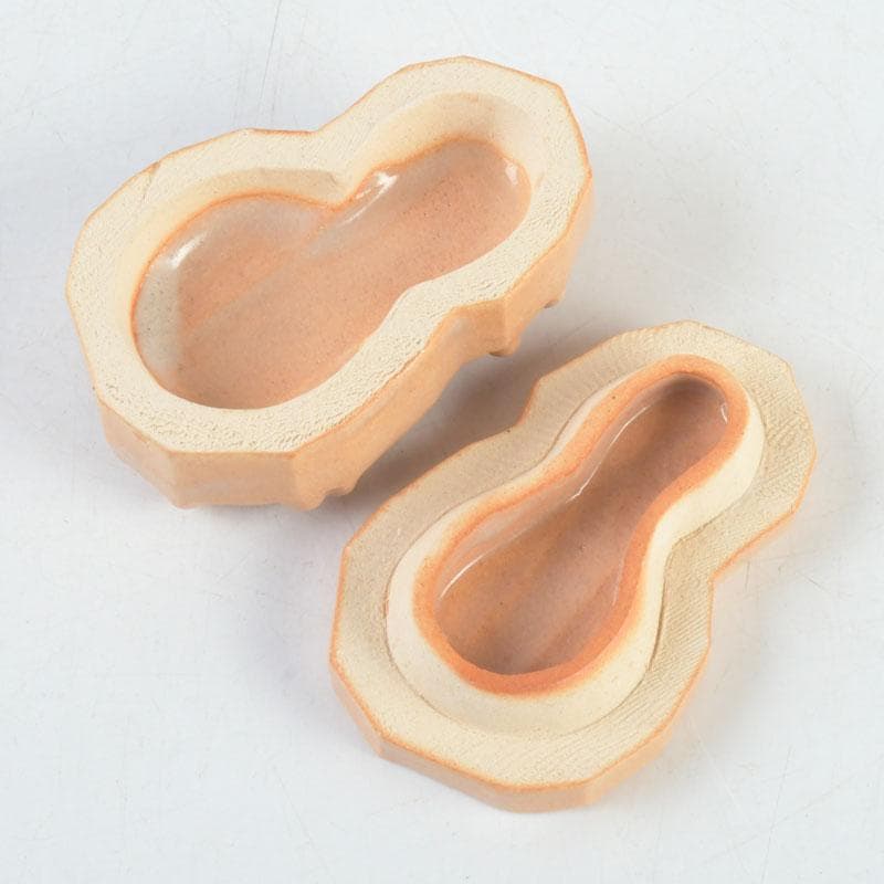 茶道具 萩焼 泥華窯造 坂田泥華 花香合 共箱 V 9729 - メルカリ