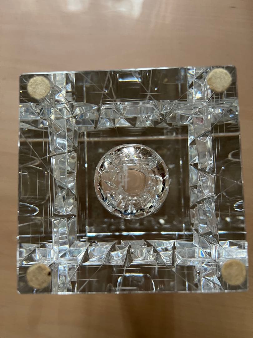 HOYA クリスタル 佐々木文夫 花瓶 フラワーベース 最高級 貴重 中古品