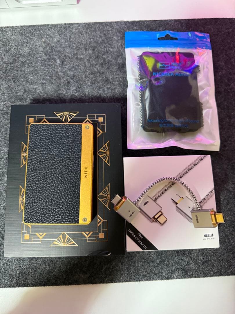 NIPO A100 ブラック ddhifi TC09L ケース付き DACアンプ NiPO A100 Black ライポ(Magsafe対応DACアンプ ポータブル