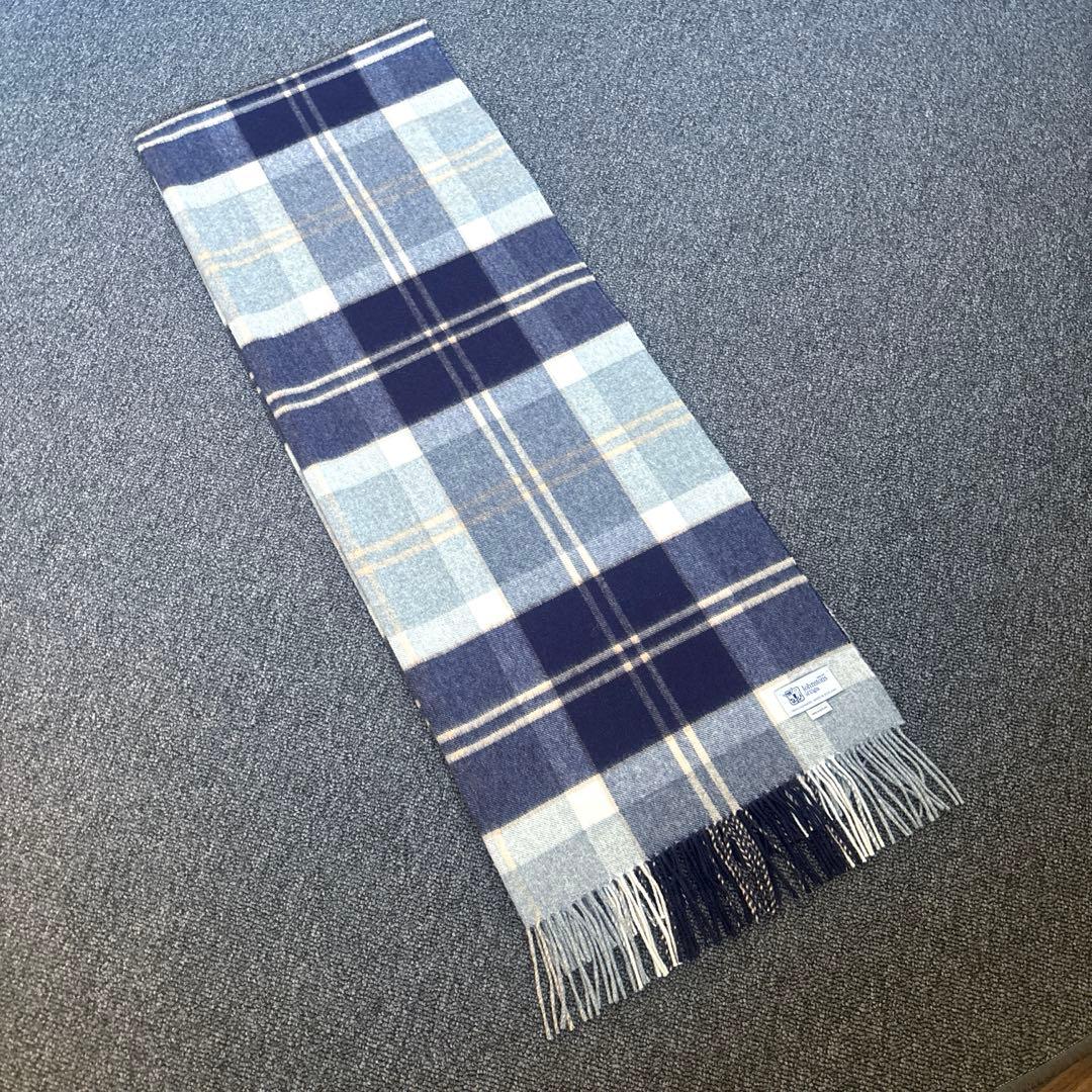 ジョンストンズ✳︎カシミヤ100%大判ストール✳︎SilverBannockbane