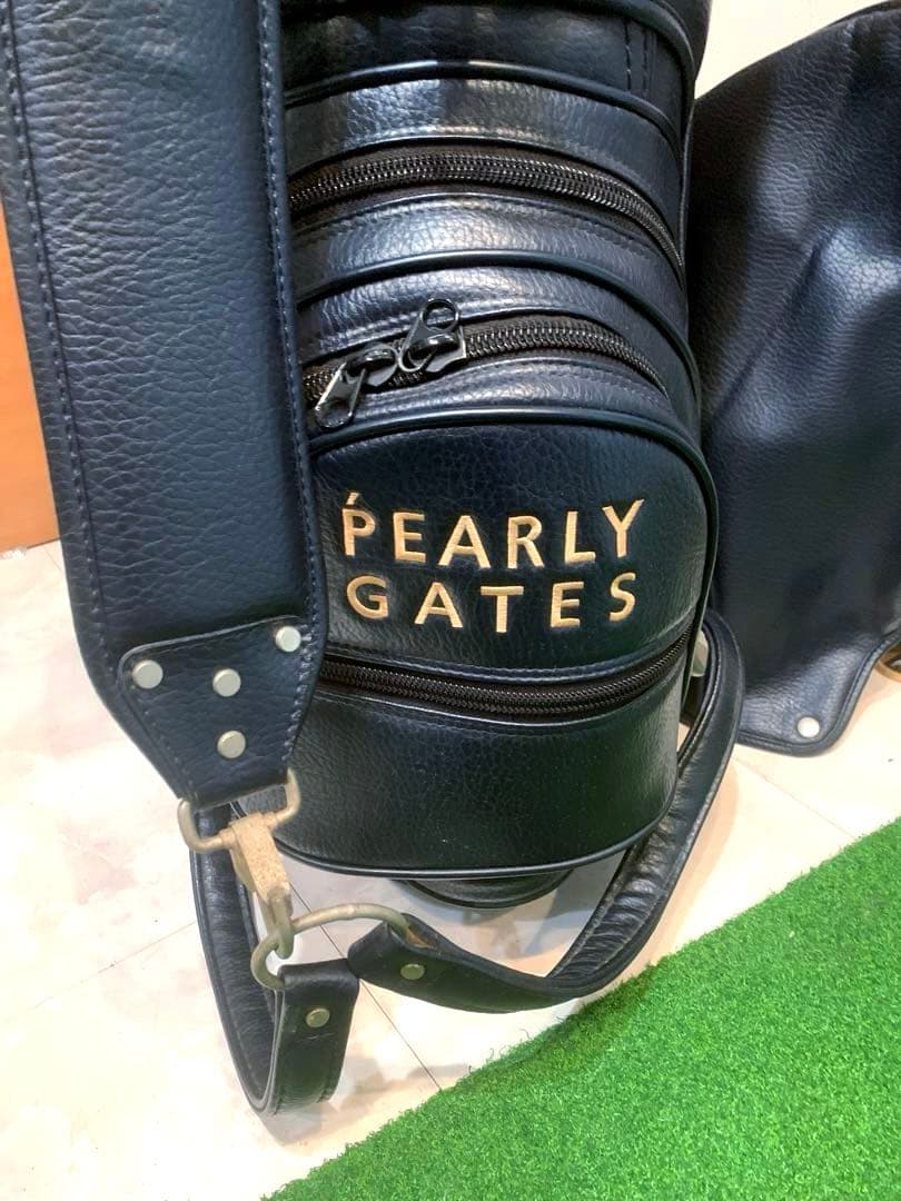 正規品 良品 パーリーゲイツ キャディバッグ 3点式 ネイビー ユニセックス