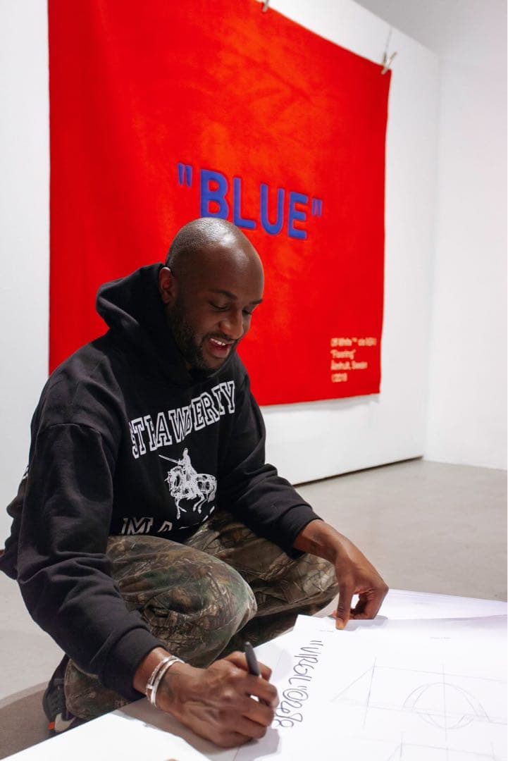美品 IKEA × OFF-WHITE VIRGIL \"BLUE\" Rug