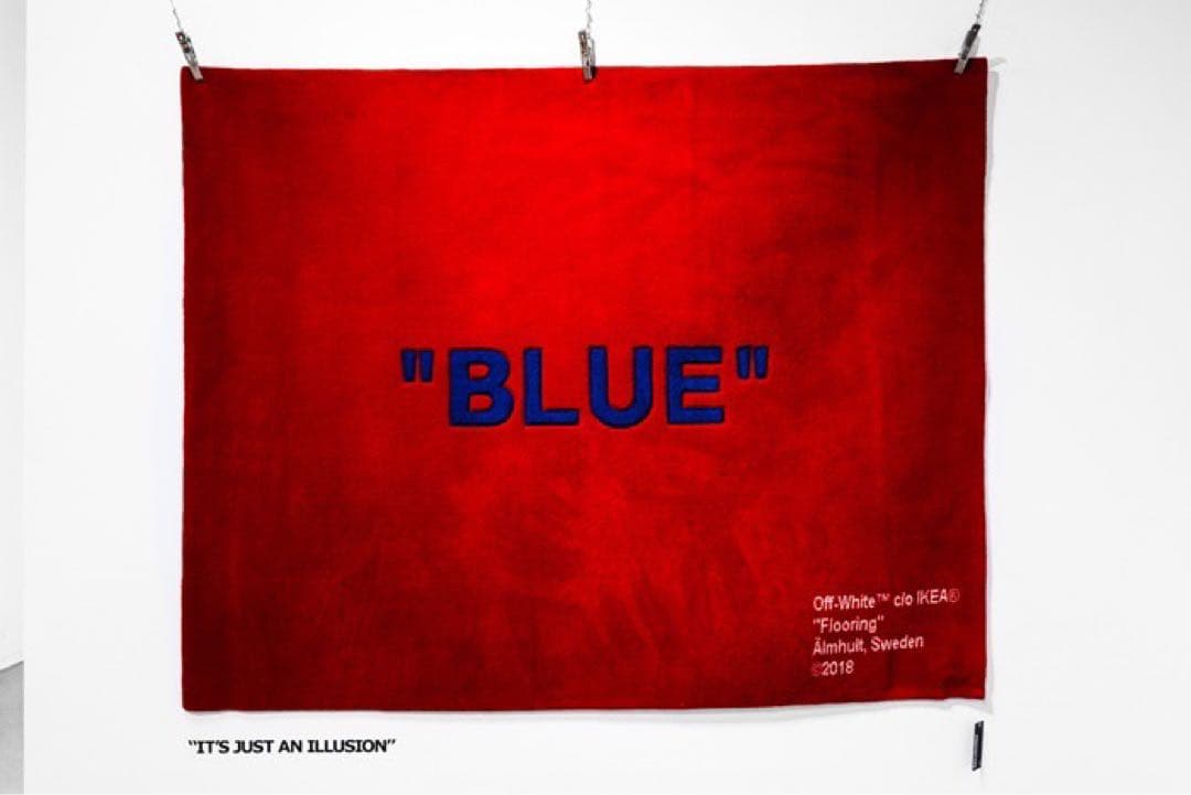 美品 IKEA × OFF-WHITE VIRGIL \"BLUE\" Rug