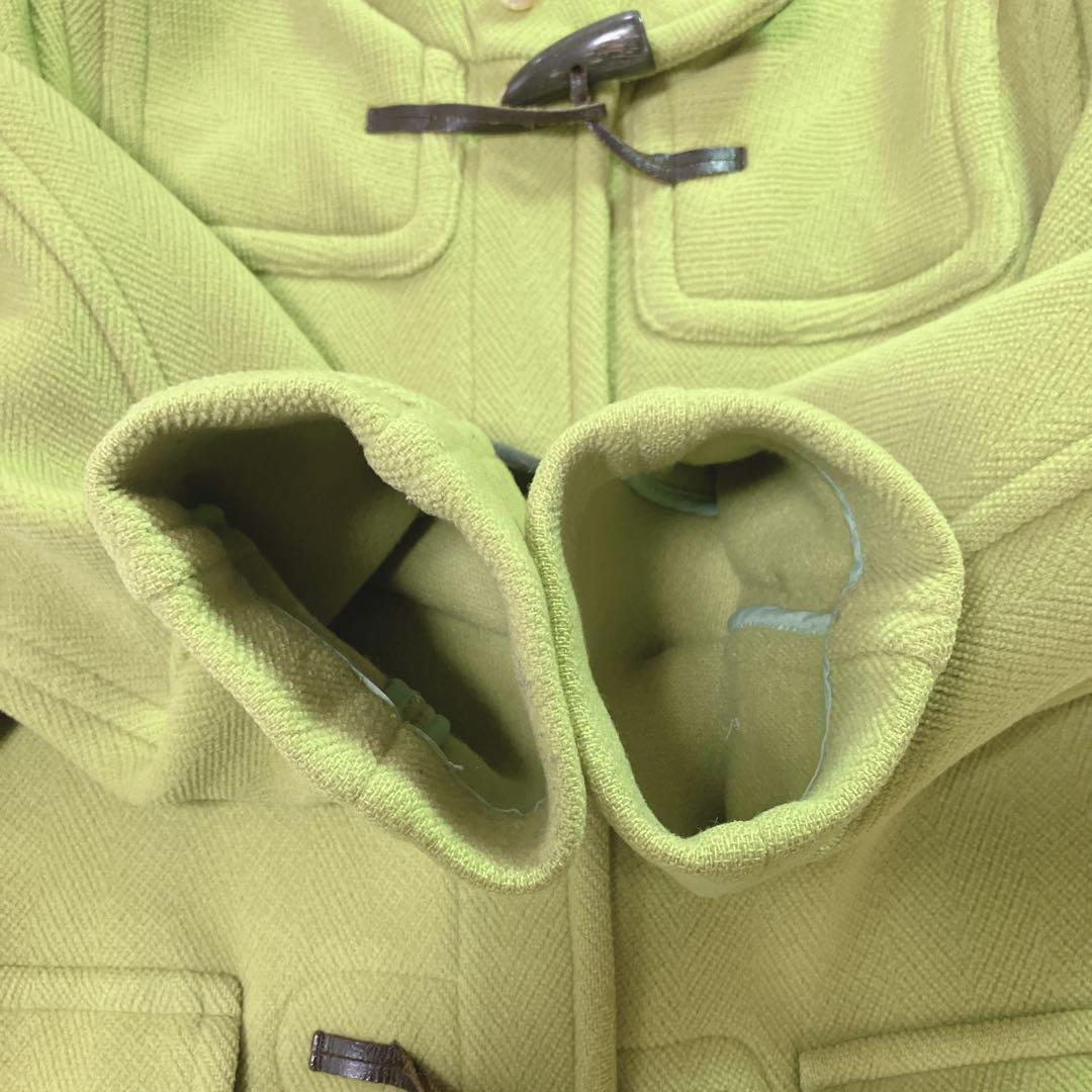 希少色】OLD ENGLAND ダッフルコート ライム色 ヘリンボーン