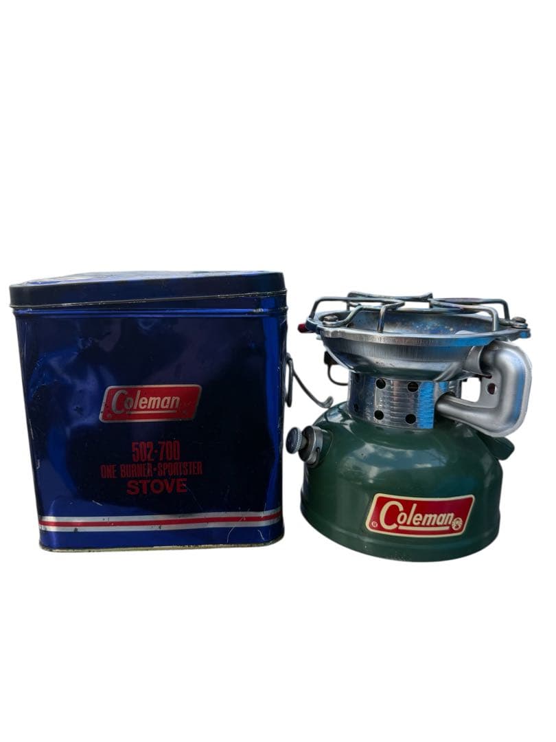Colemanシングルバーナーストーブ 502 ビンテージ キャンプ アウトドア 着火確認済み Coleman シングルストーブ ビンテージ502 | old coleman
