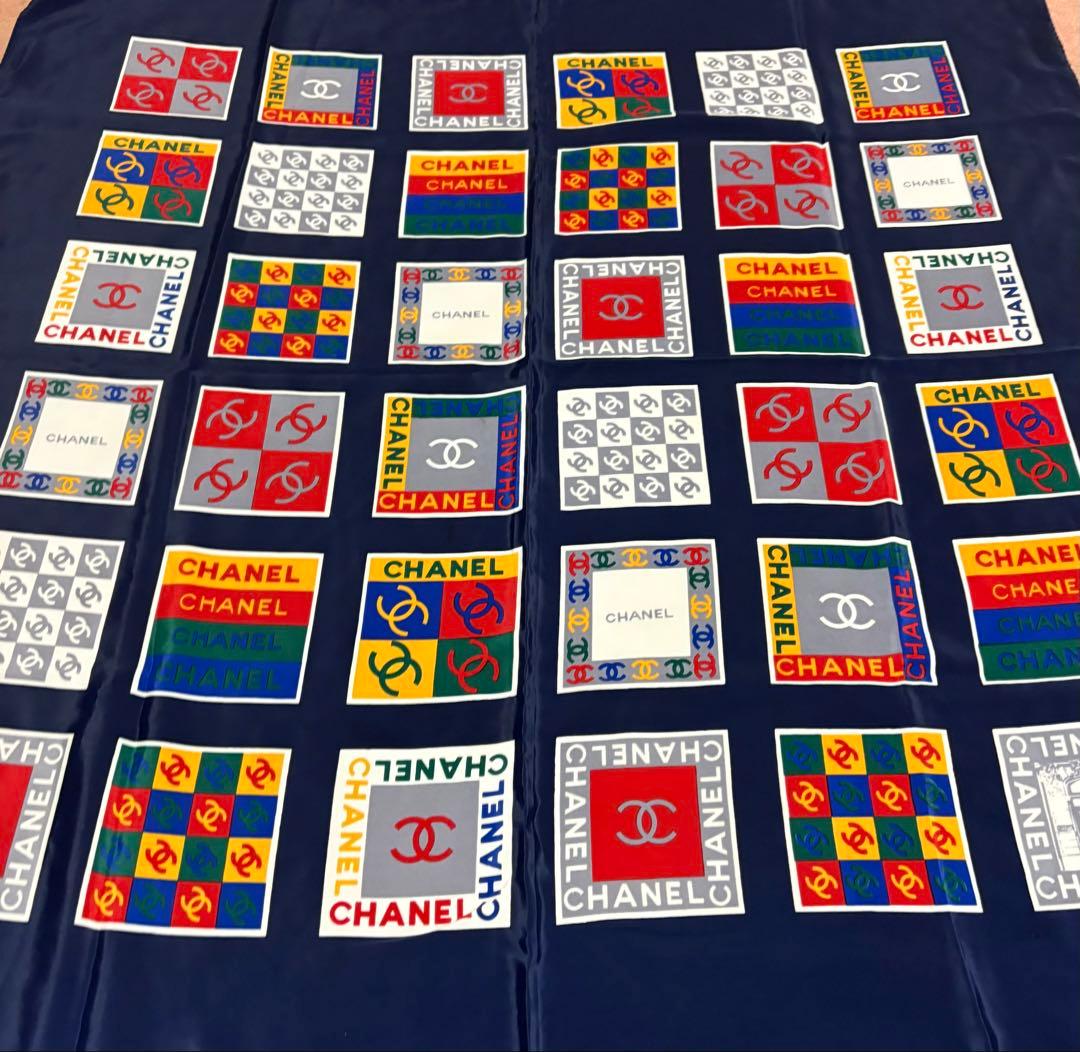 CHANEL カラフルロゴスカーフの通販｜www.das-kleine-bistro.de