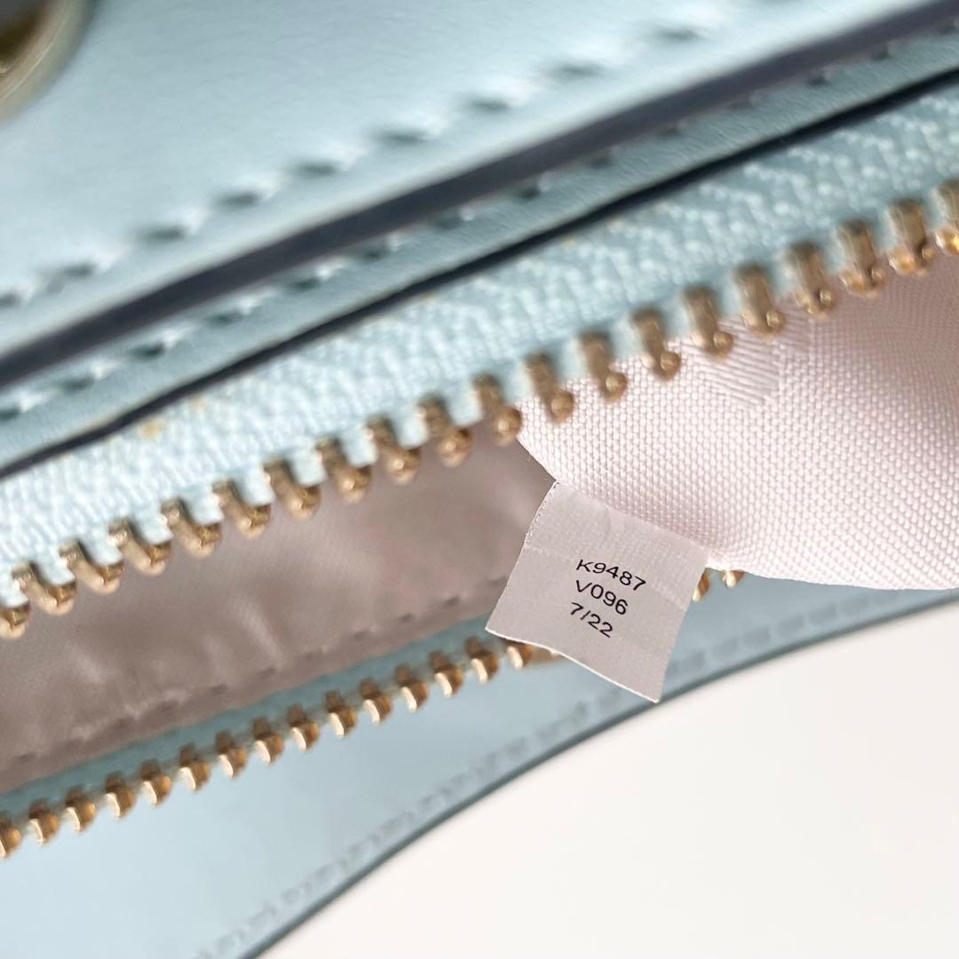 ケイトスペード ハンドバッグ ダンプリング 2way サッチェル 水色 ほぼ