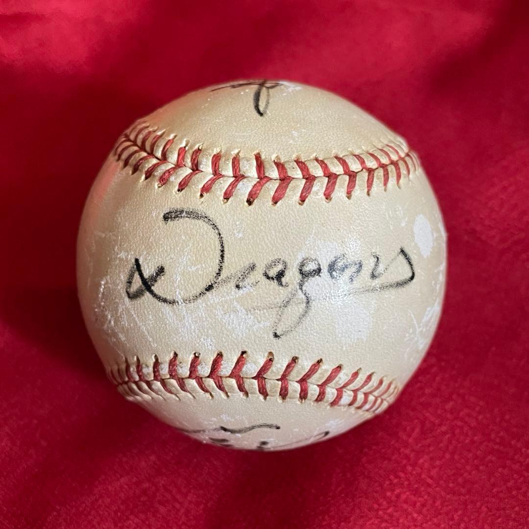 中日ドラゴンズ 鈴木 孝政 #29 ➕ 牛島和彦 #17 直筆サインボール