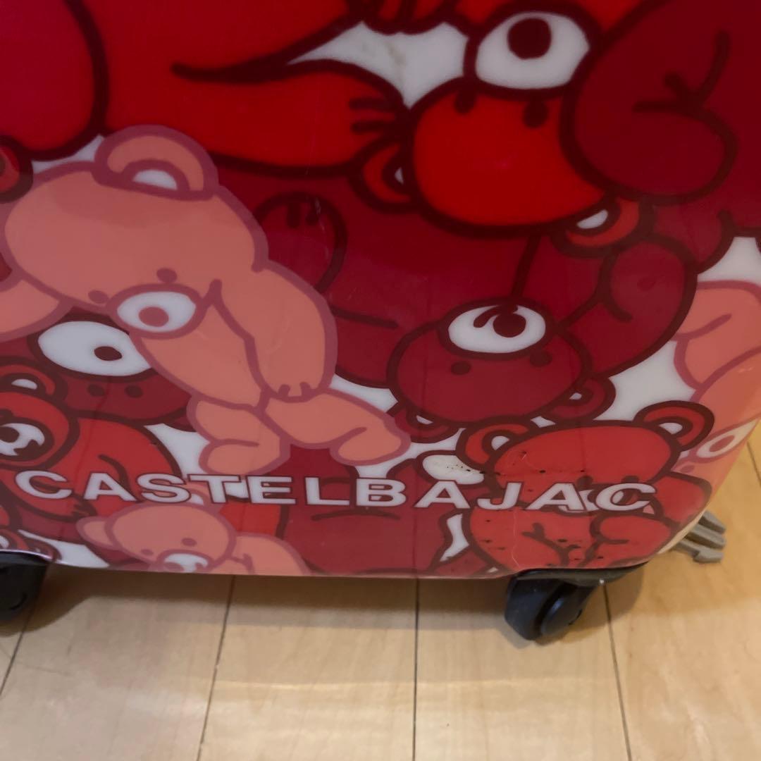 土日限定【激カワ】CASTELBAJAC クマデザイン キャリーケース 中型