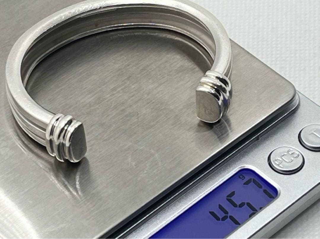 h141 希少 ヴィンテージ ティファニー 1995 グルーブド バングル925