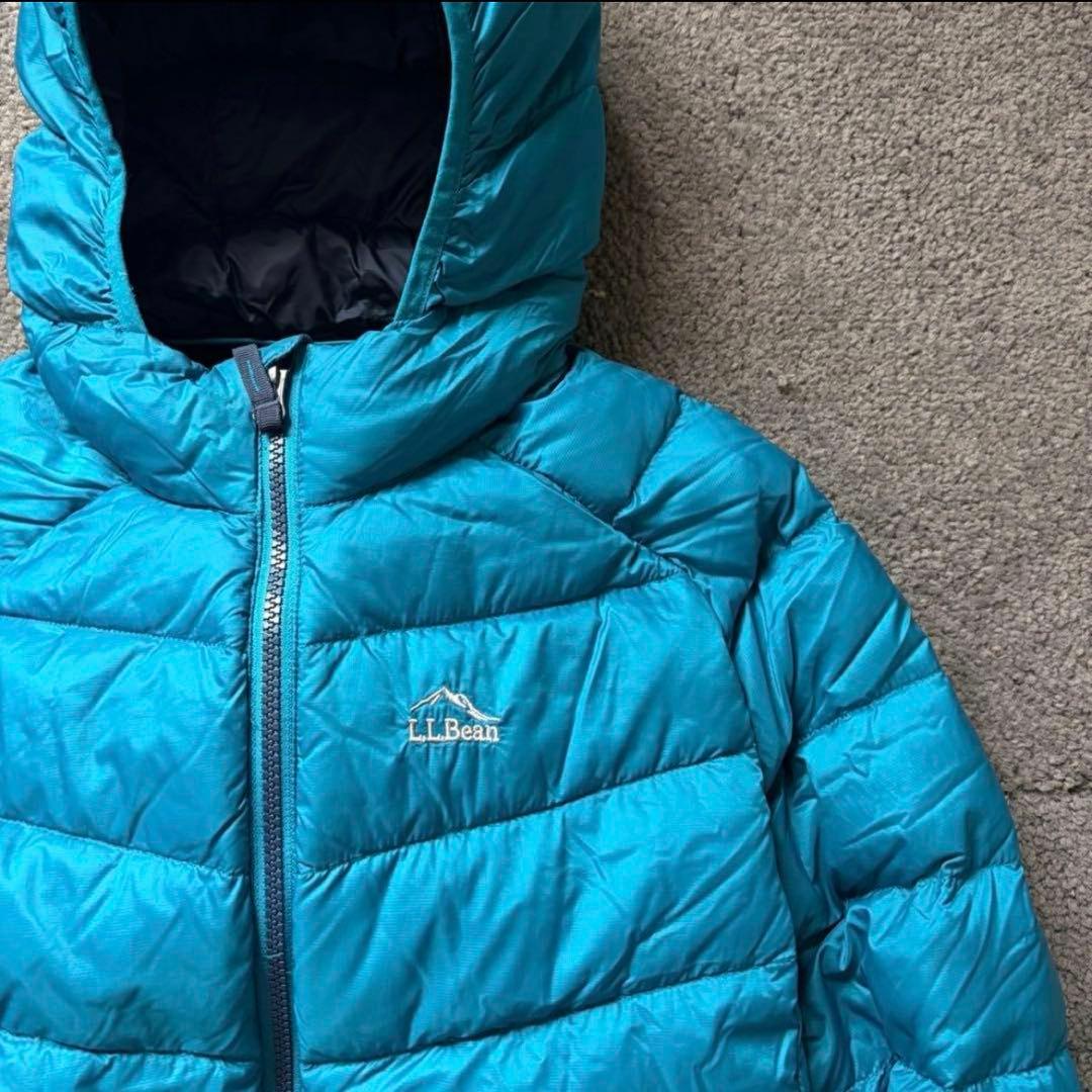 【極暖650fil❗️】L.L.Bean ダウンジャケット　水色　S相当(160)