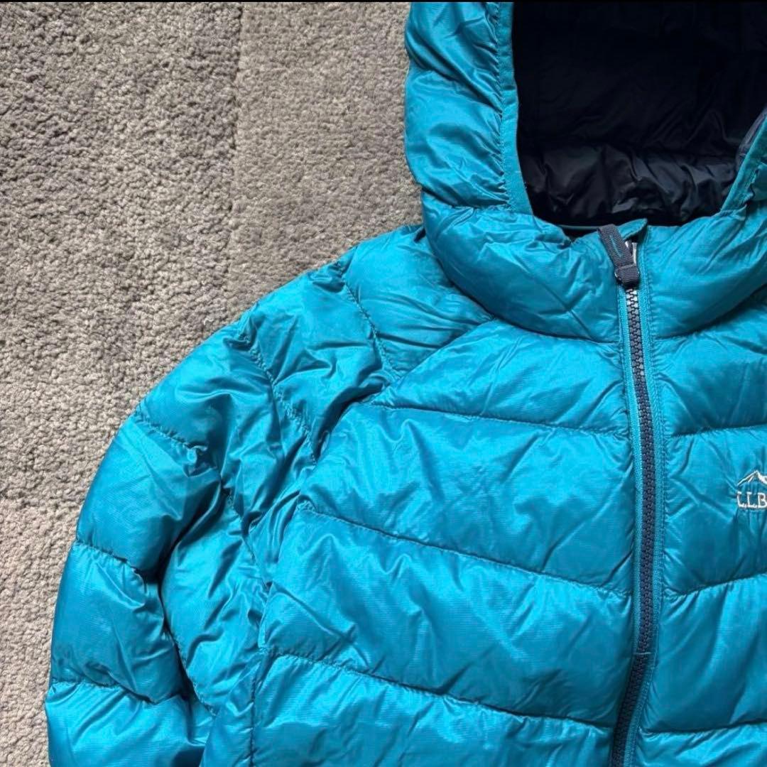 【極暖650fil❗️】L.L.Bean ダウンジャケット　水色　S相当(160)