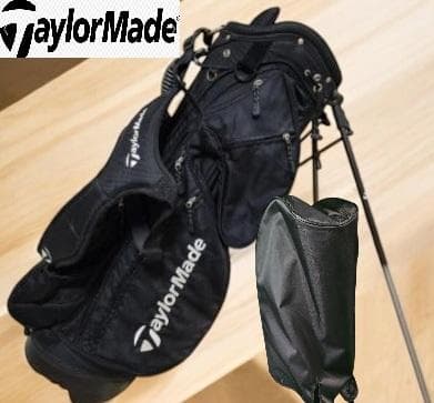 送料無料/美品　TaylorMade スタンド式キャディバッグBLACK TaylorMade（テーラーメイド） プロ スタンドキャディバッグ : GDO