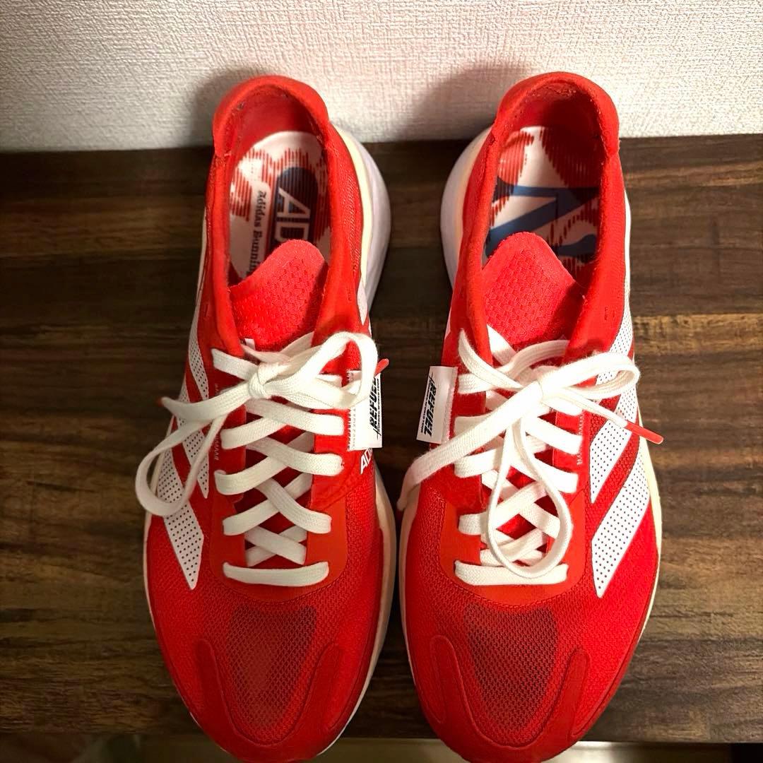 美品 adidas アディダス アディゼロボストン11 25.0cm