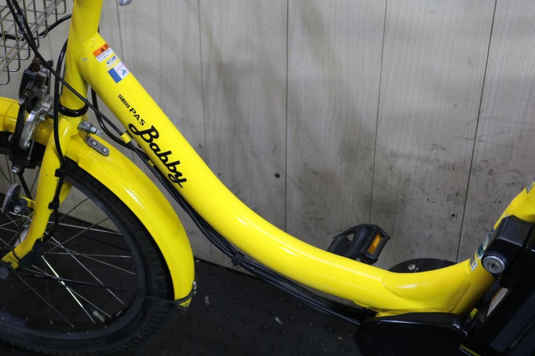 ヤマハPAS BABBY XOT1-0001 20型5AH3段 YELLOW YAMAHA 3人乗り電動自転車