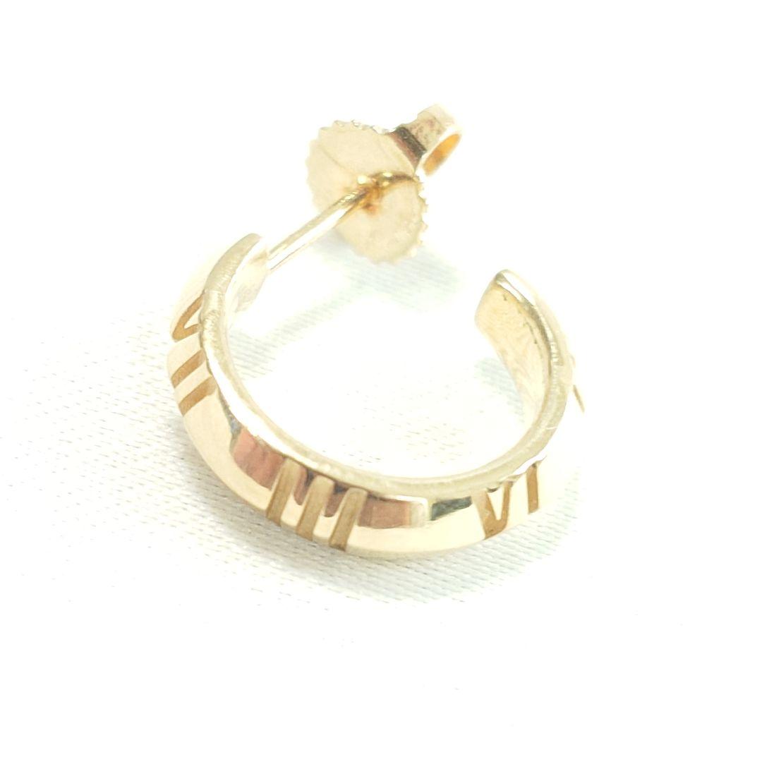 磨き済み】ティファニー アトラス X フープ ピアス 片耳用 6593