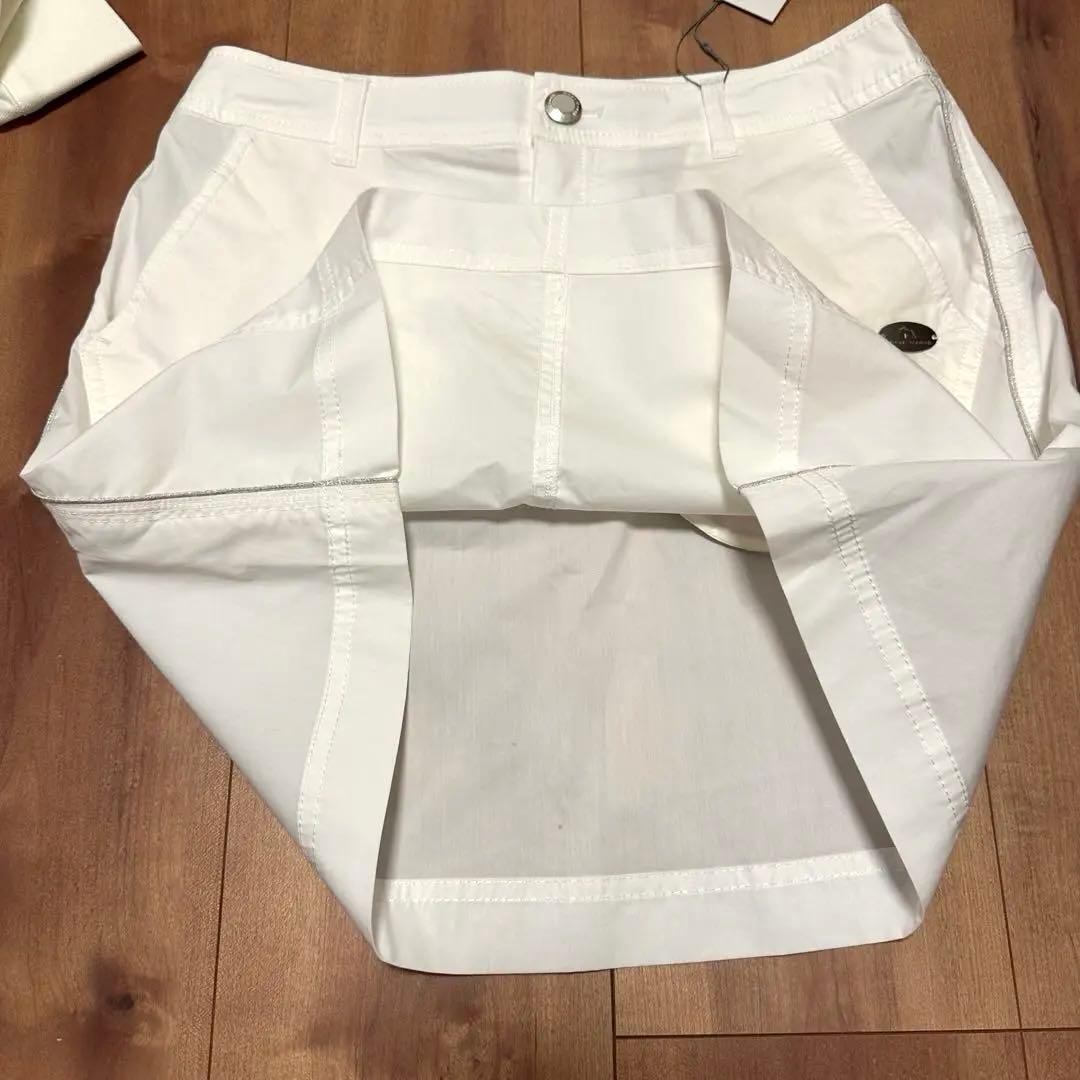 ヒールクリーク 長袖ポロシャツ スカート セットアップ ホワイト