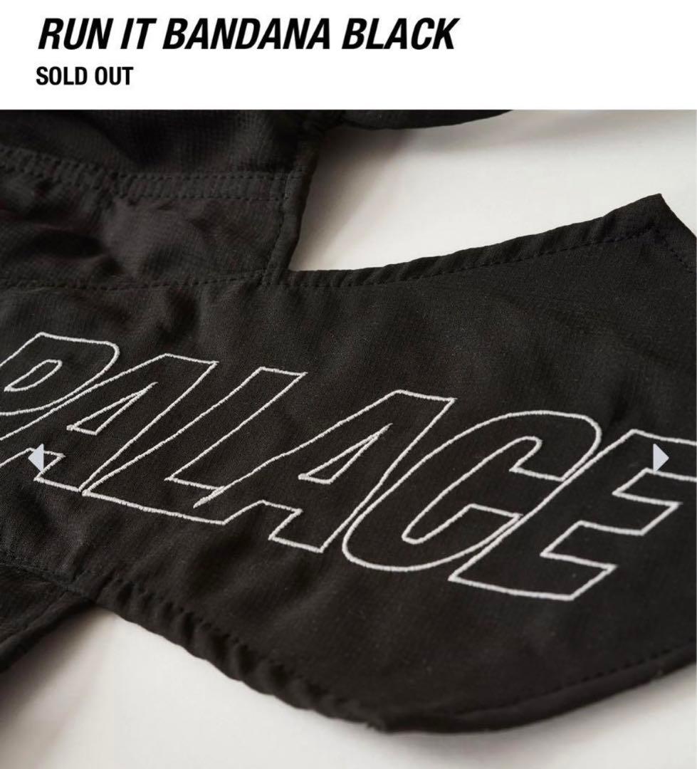 PALACE Run It Bandana ブラック バンダナ - メルカリ