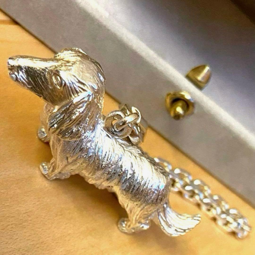 希少 美品 箱付 エルメス ダックスフンド ヴィンテージ チャーム