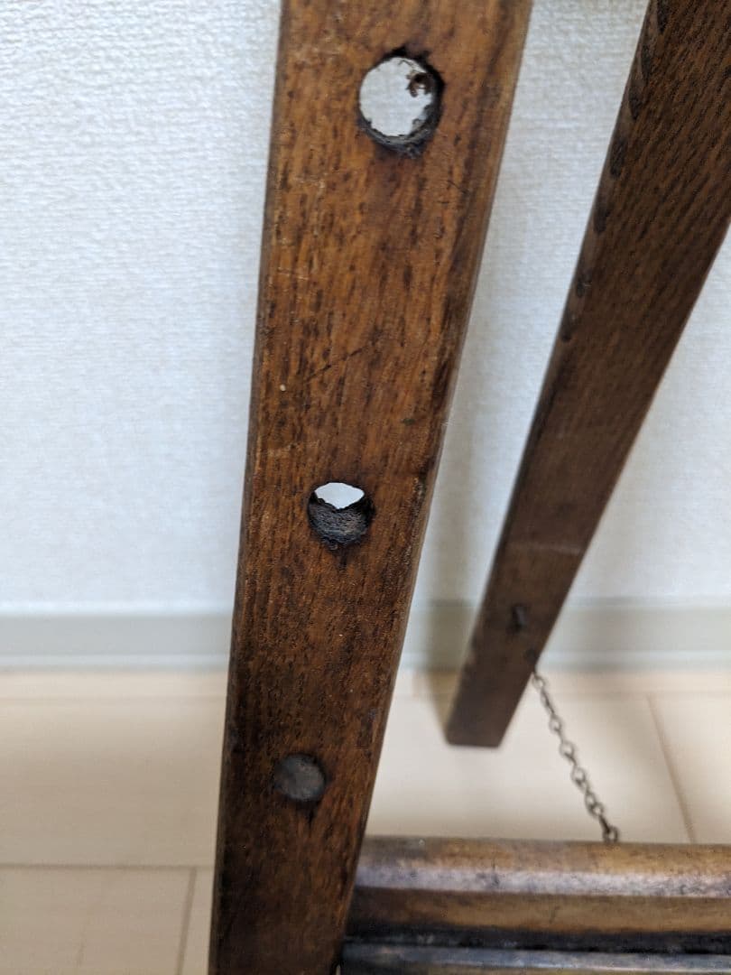 イギリスアンティーク ショップボード スレート黒板 木製イーゼル