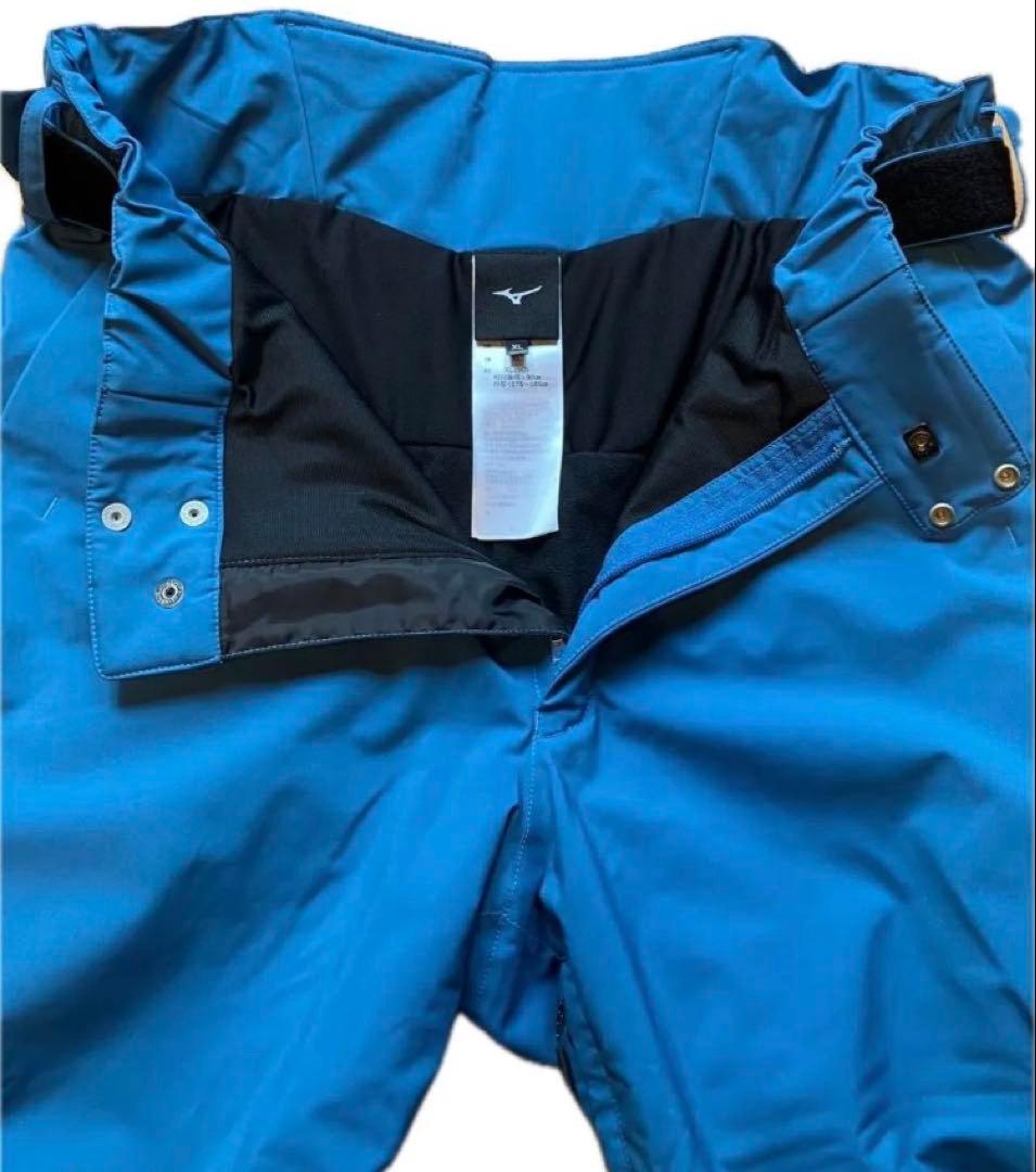 MIZUNO ミズノ スキーウェア XLサイズ上下セット ブルー オレ