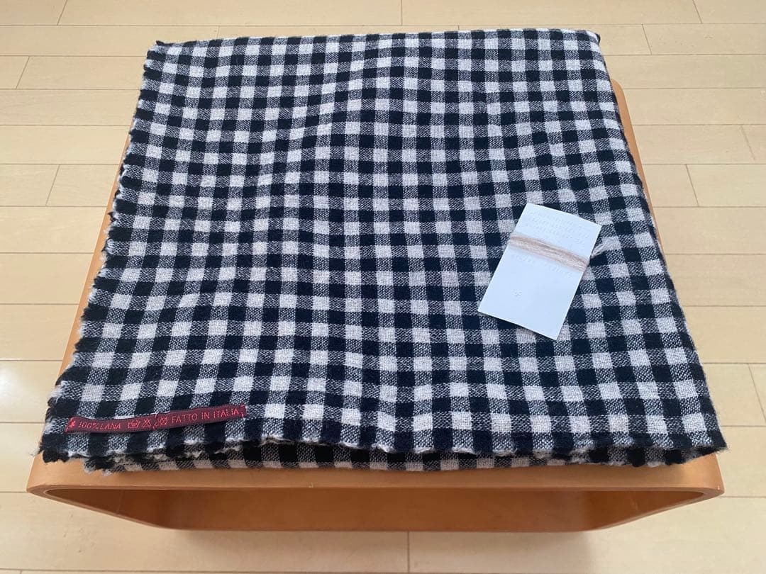 BEGG×IENA 別注チェックストール ラム アンゴラ