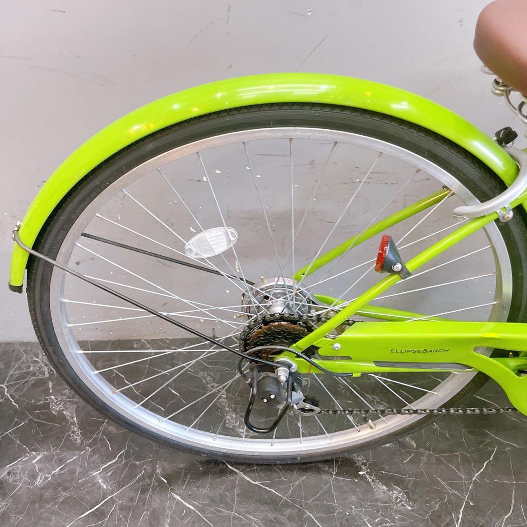 【979】《限定》一般車 シティー車 ELLISE グリーン 27インチ