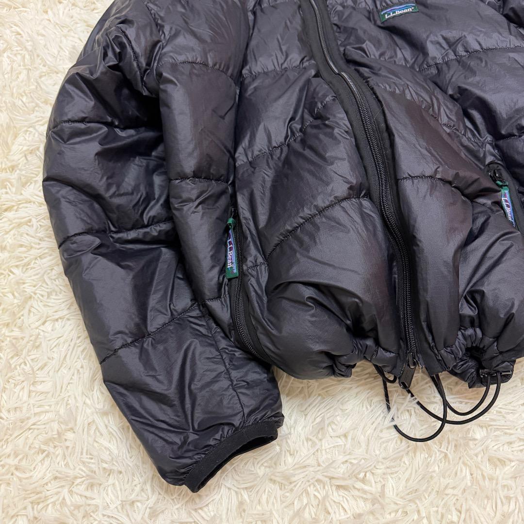 ジャケット・アウター L.L.Bean Black Hooded Down Jacket y2k
