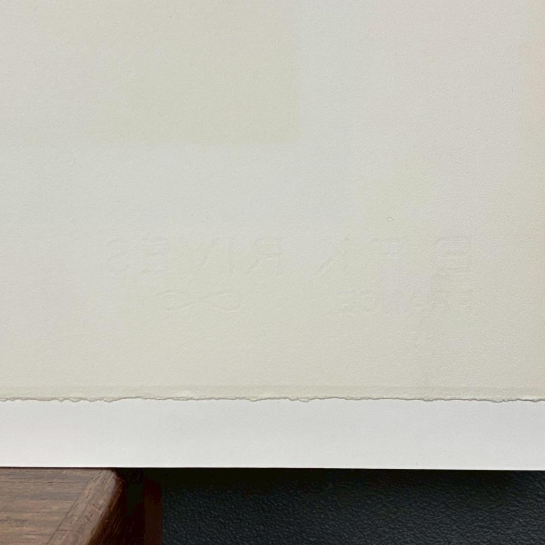 北吉晃「Voyage～」シルクスクリーン 直筆サイン入り お洒落な額装