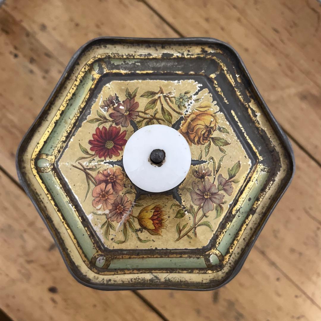 フランスアンティーク ROYAL MOKA ブリキの缶 RIZ （お米）