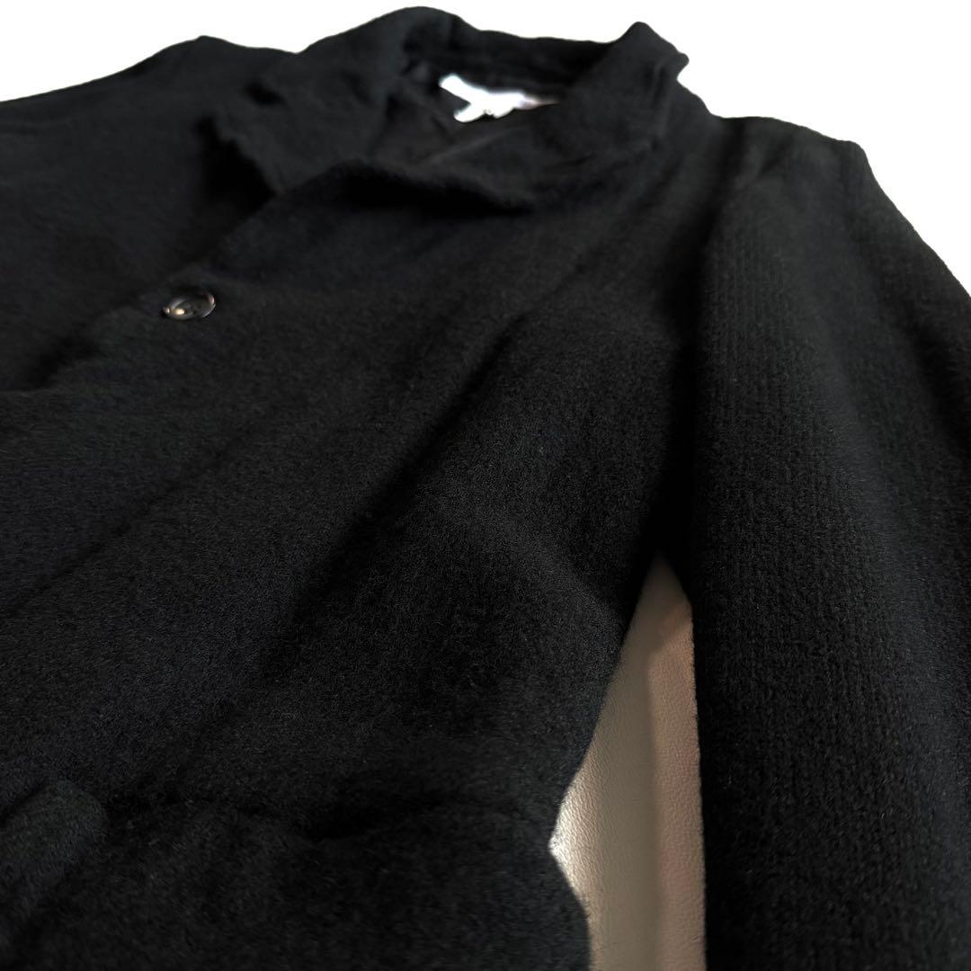 《美品》24aw コムデギャルソン シャツ ウール縮絨 ジャケット ブラック M