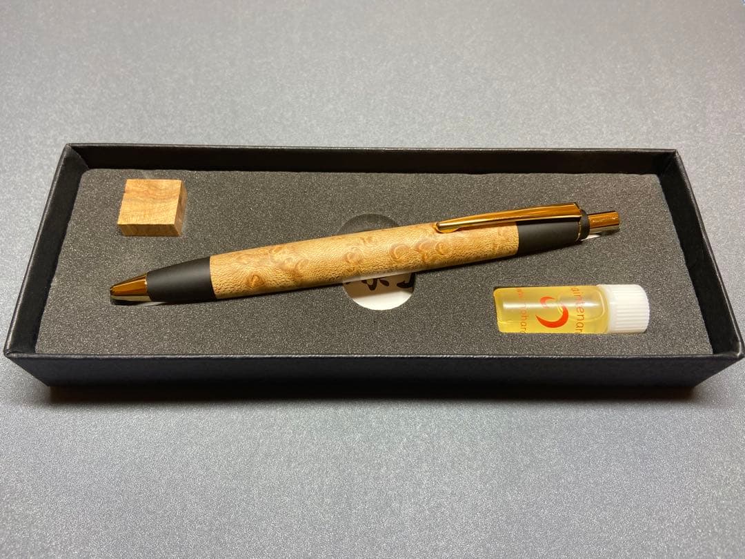 工房楔 花梨紅白 こぶ杢 シャーペン 0.5mm ペンシル楔