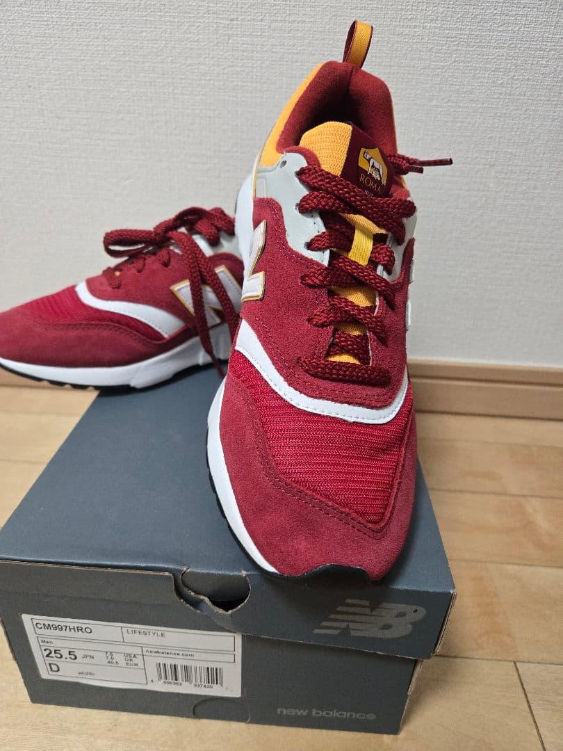 値下）限定新品ASローマ　New Balance CM997HRO 25.5cm