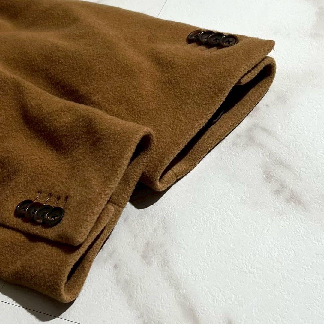 LARDINI ブートニエール チェスターコート キャメル ロング