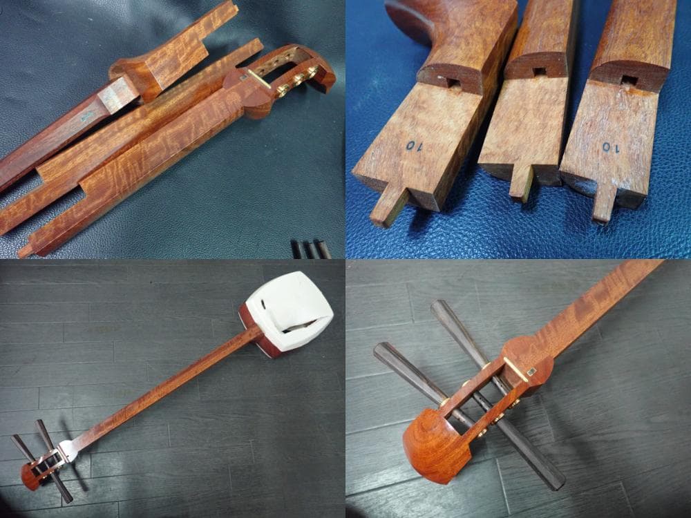 中棹三味線 和楽器 太さ2.8cm 丸打ち胴 地唄 民謡 小唄 弦楽器 伝統楽器