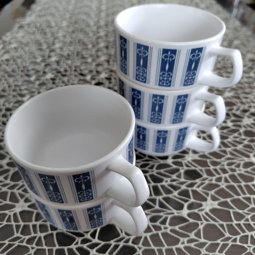 美品】ノリタケ☆プログレッション チャイナ☆ カップ&ソーサー 5